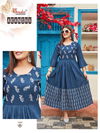 Smylee Akansha Rayon Printed Regular Wear Anarkali Kurti Collection